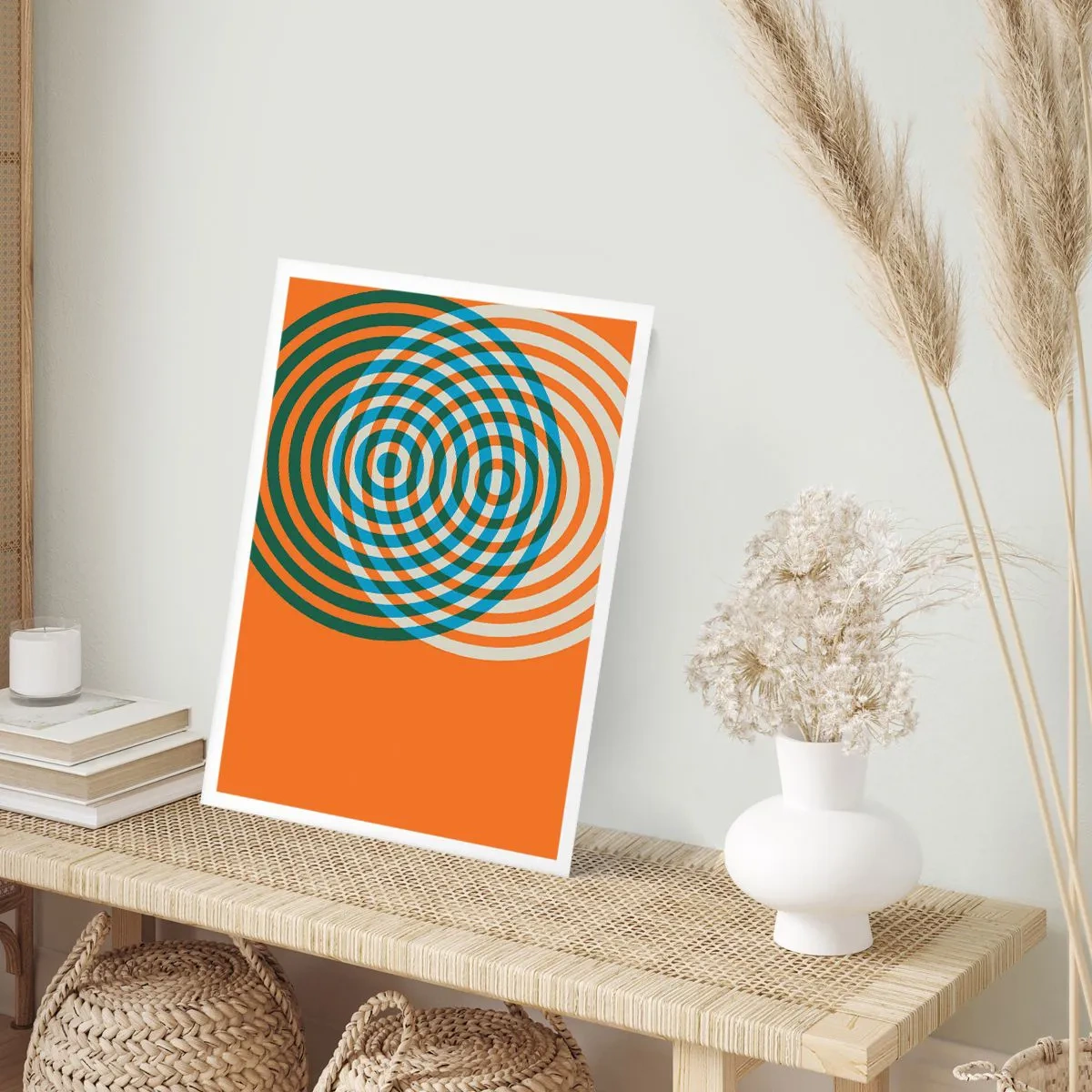 Poster - Abstrakte kreisförmige Variation - 70x100 cm