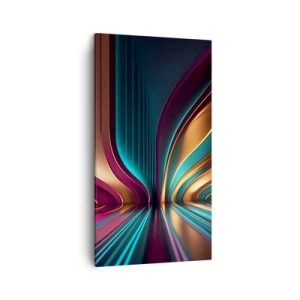 Bild auf Leinwand - Leinwandbild - Architektur des Lichts - 45x80 cm