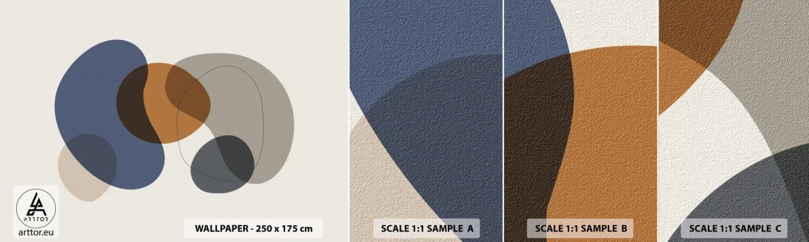 Fototapeten Muster Selbstklebend Deluxe Sticker - Farbtropfen - Abstraktion, Stück, Grafik - 100x30 cm