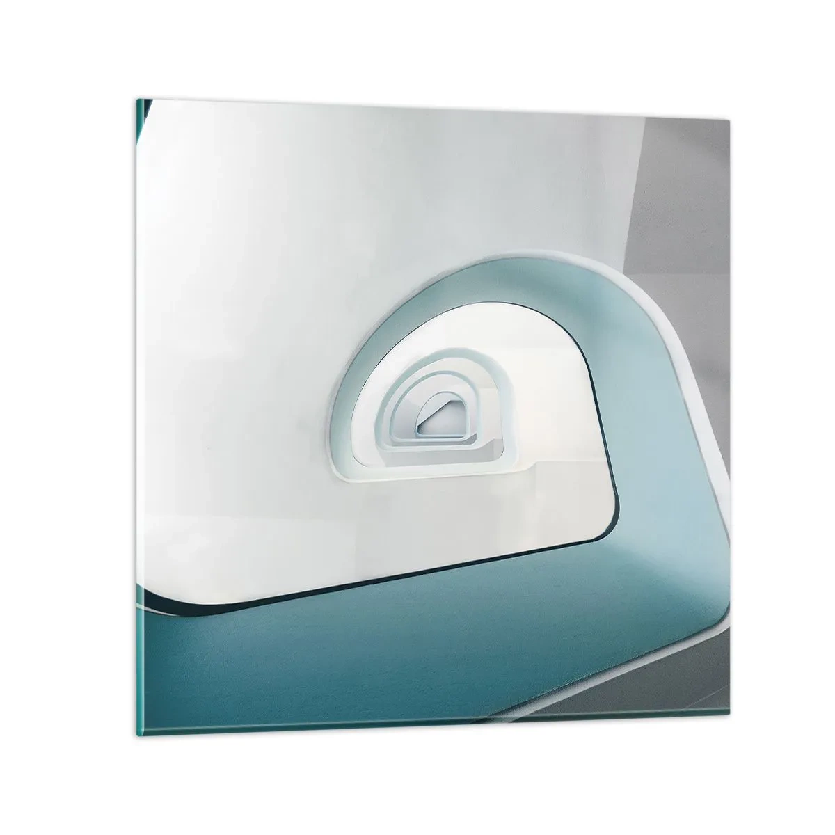 Glasbild - Bild auf glas - Bis zum Ende des Blaus - 30x30 cm