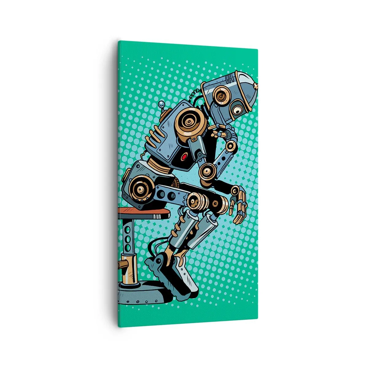 Bild auf Leinwand - Leinwandbild - Über der Essenz des Seins - 55x100 cm