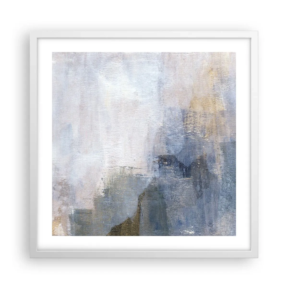 Poster in einem weißen Rahmen - Farbtöne und Akkorde - 50x50 cm