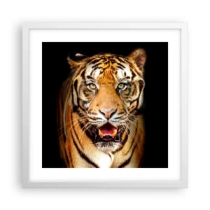 Poster in einem weißen Rahmen - Wild im Herzen - 40x40 cm