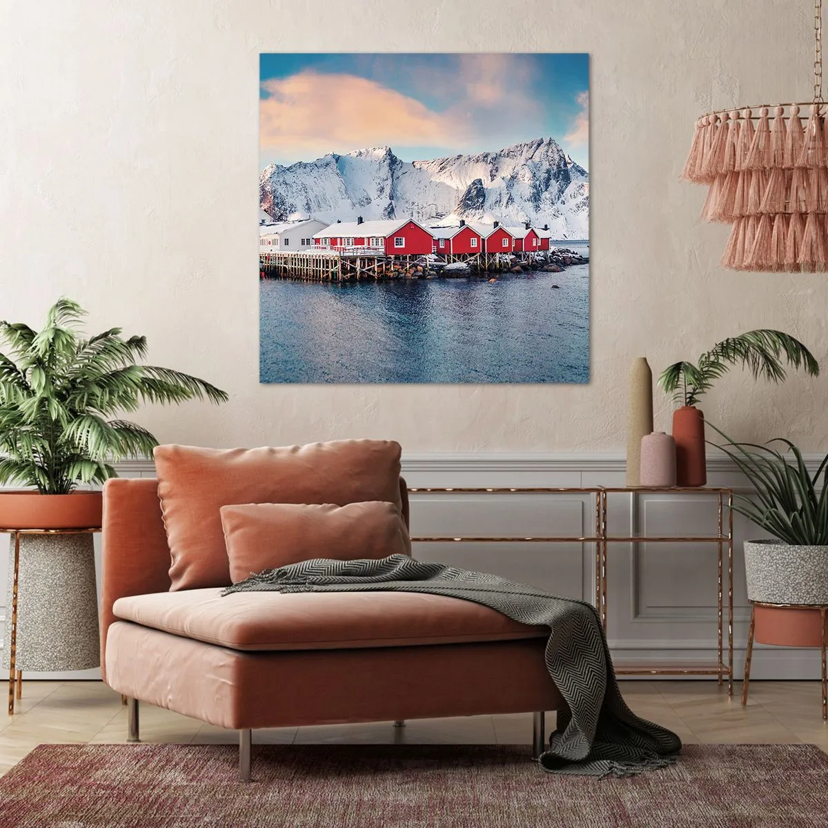 Bild auf Leinwand - Leinwandbild - Nördlicher Rückzug - 70x70 cm