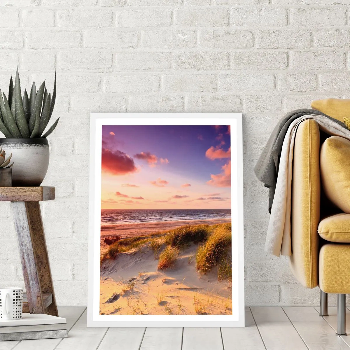 Poster in einem weißen Rahmen - Die Luft riecht schon im Sommer - 30x40 cm