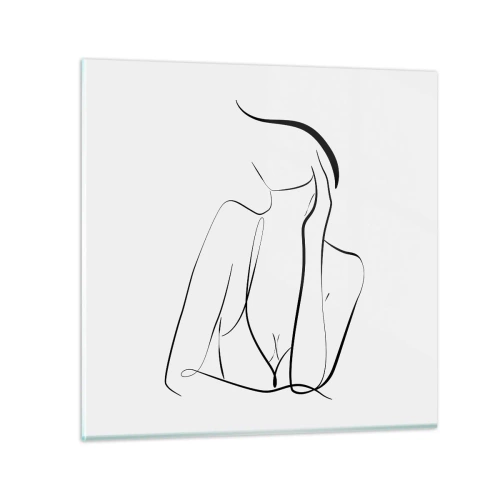 Glasbild - Bild auf glas - Auf der Traumwelle - 30x30 cm