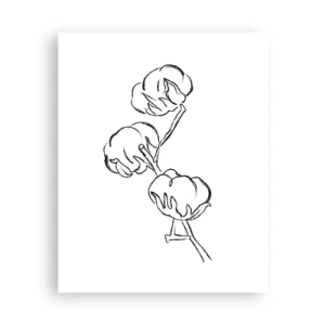 Poster - Baumwolldaunen - 40x50 cm