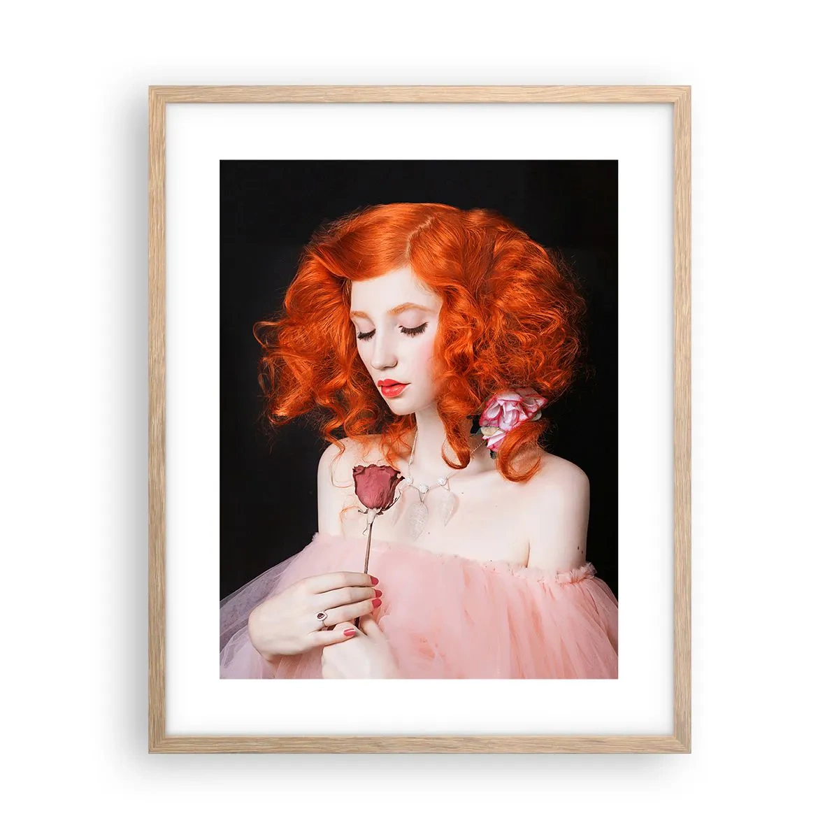 Poster in einem Rahmen aus heller Eiche - Im barocken Stil - 40x50 cm