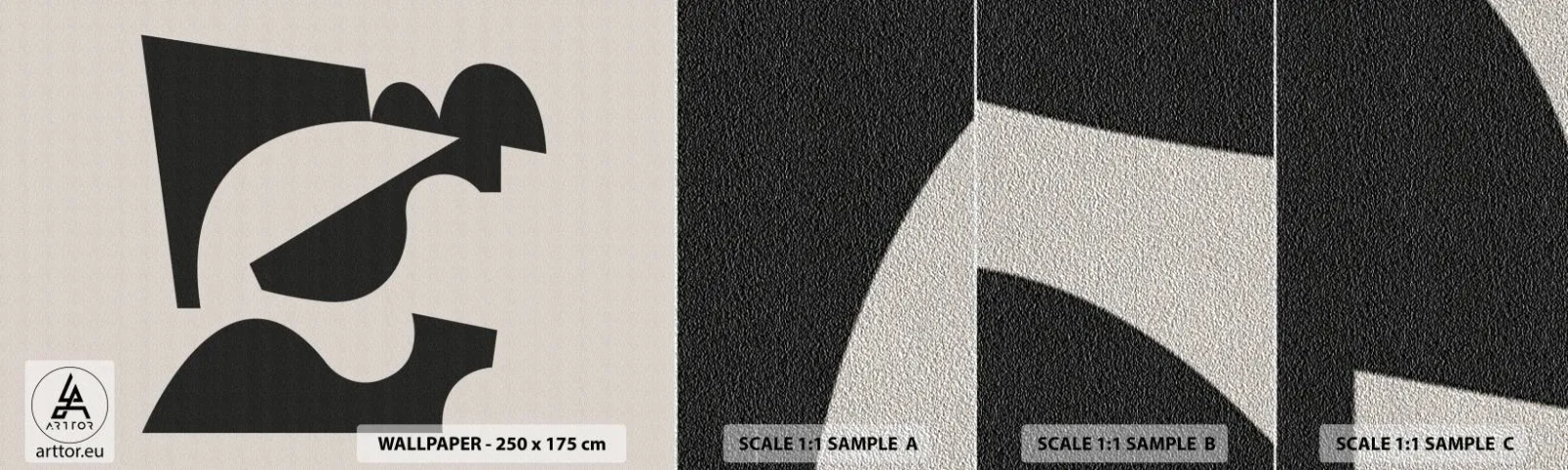 Fototapeten Muster Premium Sand - Zum Selbstbauen - Abstraktion, Boho, Minimalismus - 100x30 cm