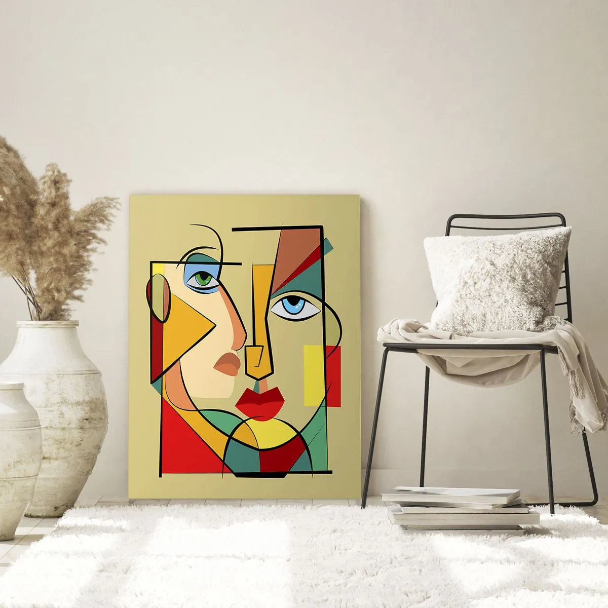 Glasbild - Bild auf glas - Passendes Paar - 80x120 cm