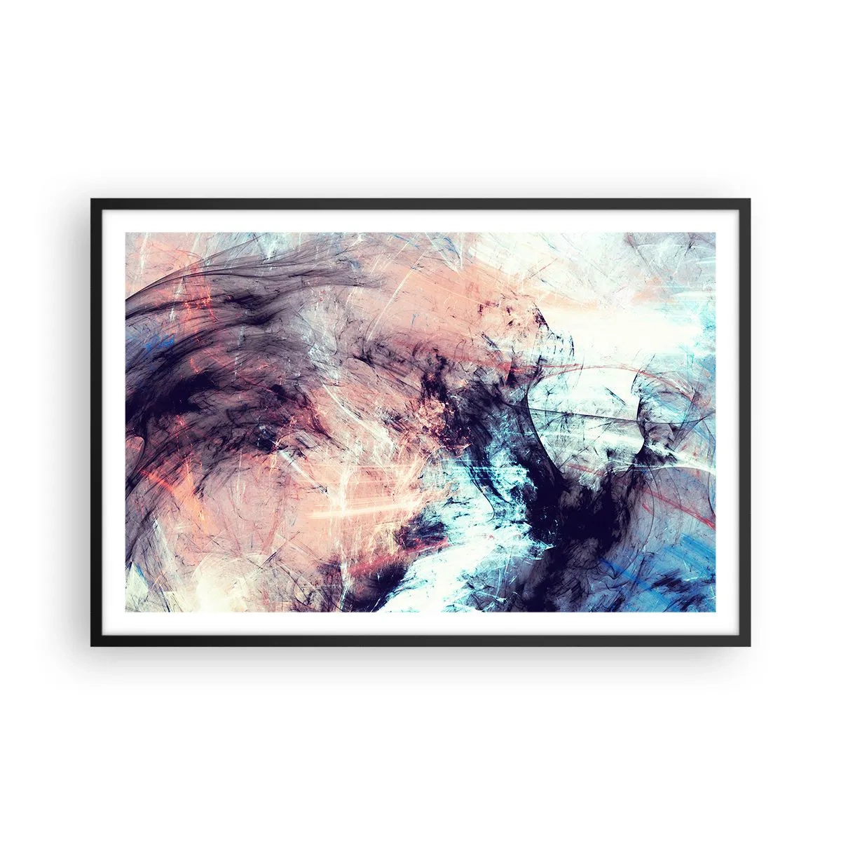 Poster in einem schwarzem Rahmen - Fühle den Wind - 91x61 cm