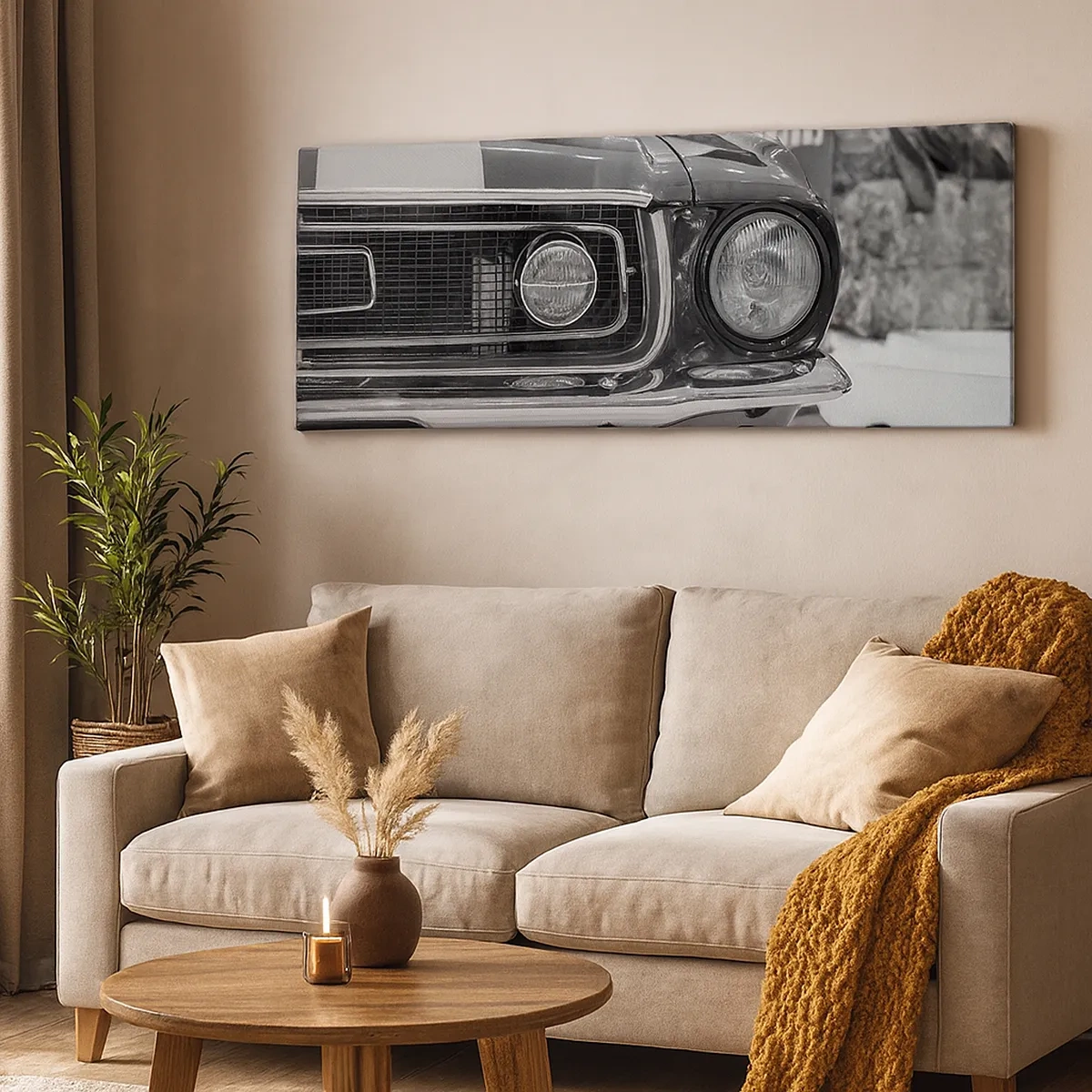 Bild auf Leinwand - Leinwandbild - Wilder Ritt - 30x30 cm