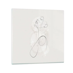 Glasbild - Bild auf glas - Die Spirale der Schönheit - 30x30 cm