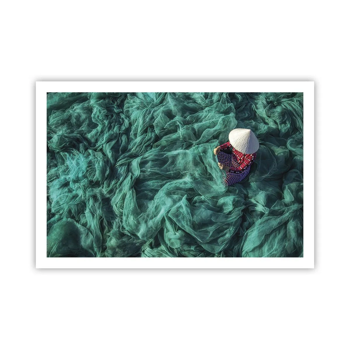 Poster - In einem Meer aus Netzen - 91x61 cm
