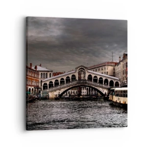 Bild auf Leinwand - Leinwandbild - Das Versprechen eines venezianischen Abends - 30x30 cm
