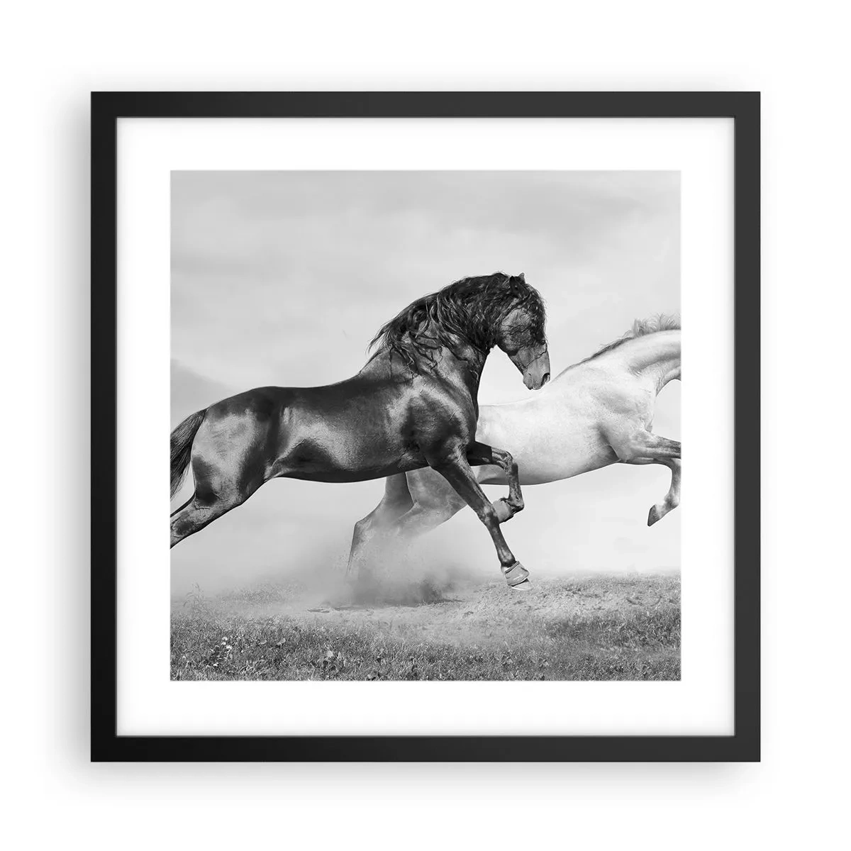 Poster in einem schwarzem Rahmen - Engel und Dämonen - 40x40 cm