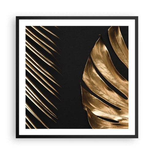 Poster in einem schwarzem Rahmen - Anders und genauso teuer - 60x60 cm