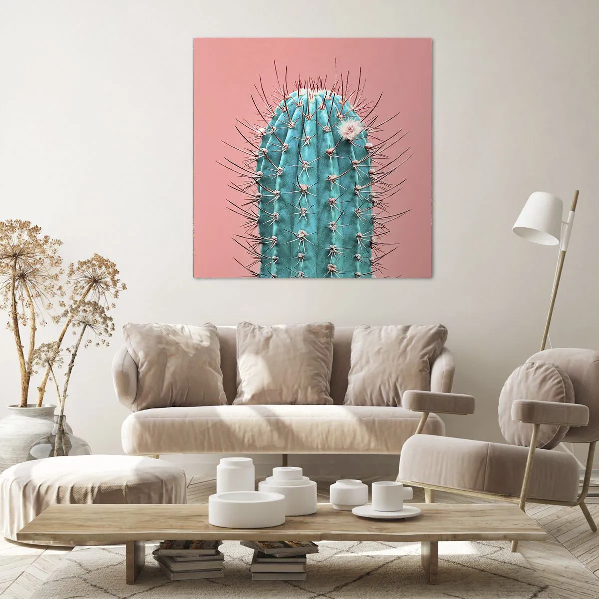 Bild auf Leinwand - Leinwandbild - Schau einfach hin - 50x50 cm