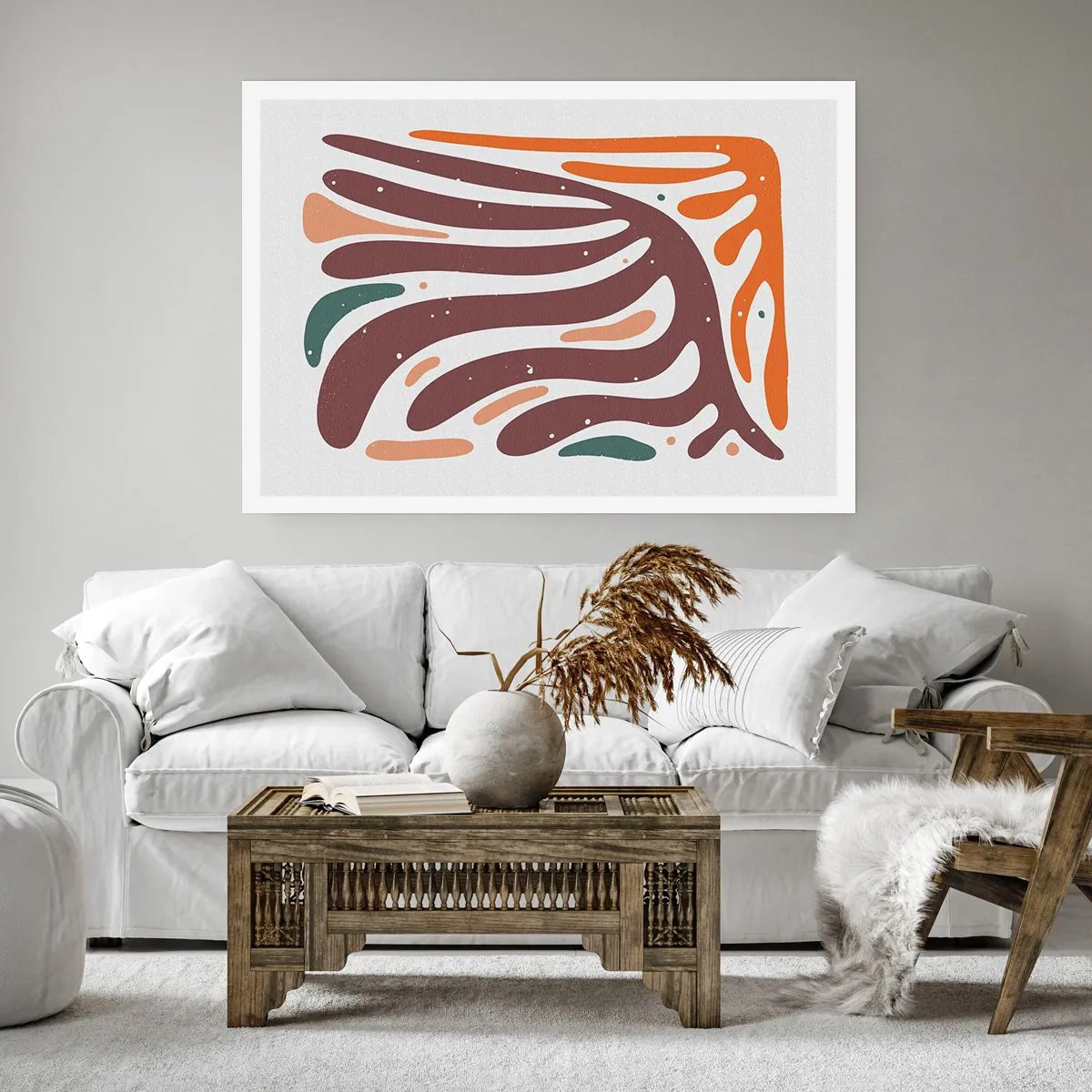 Poster - Strahlende organische Komposition - 91x61 cm