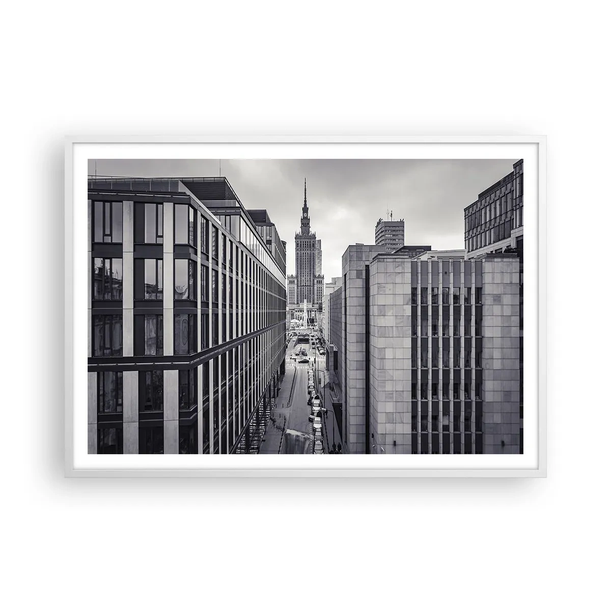 Poster in einem weißen Rahmen - Warschauer Tal - 100x70 cm
