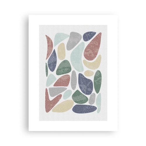 Poster - Mosaik aus pulverförmigen Farben - 30x40 cm