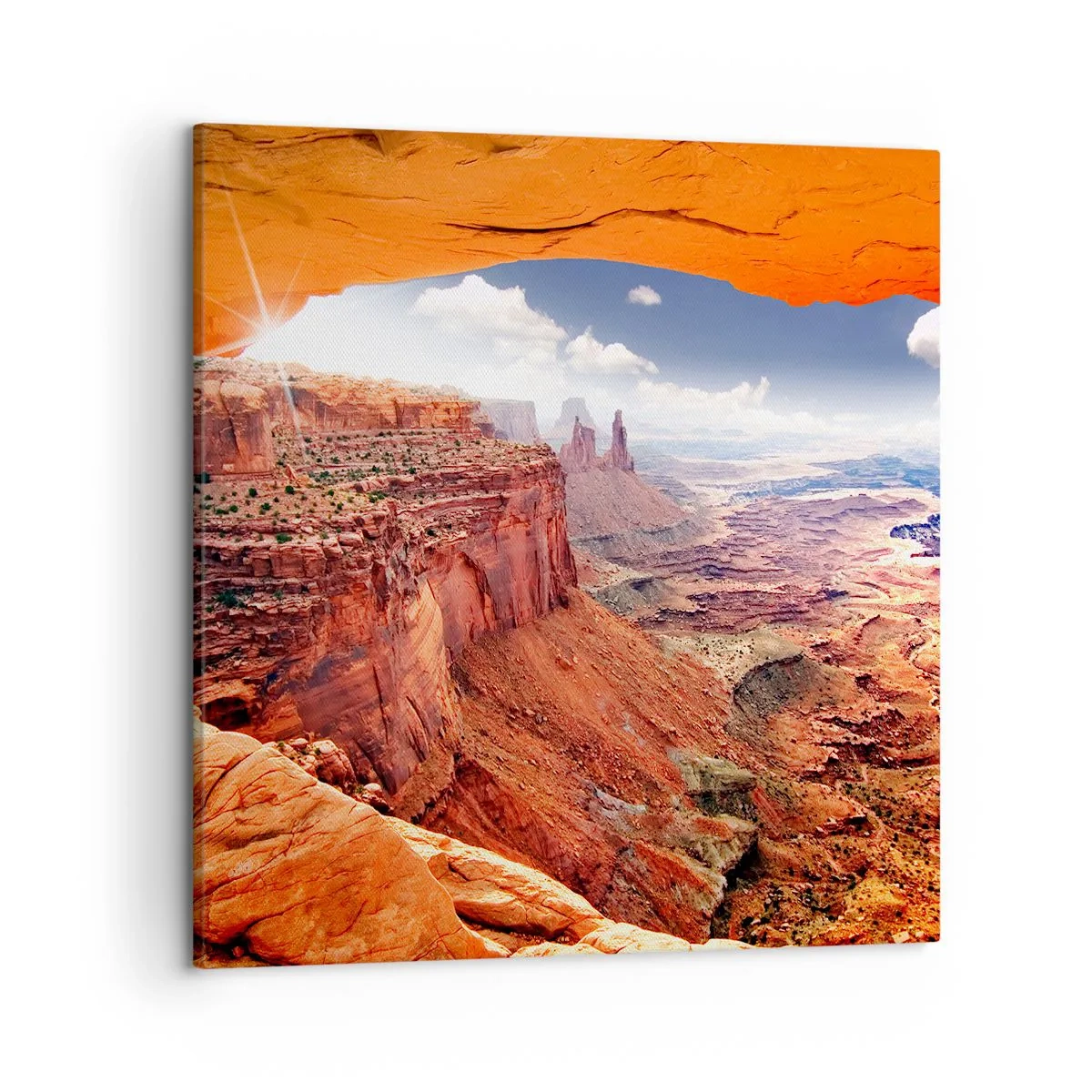 Bild auf Leinwand - Leinwandbild - Von der Natur selbst geschnitzt - 50x50 cm