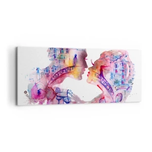 Bild auf Leinwand - Leinwandbild - Die geheime Seufzerbrücke - 100x40 cm