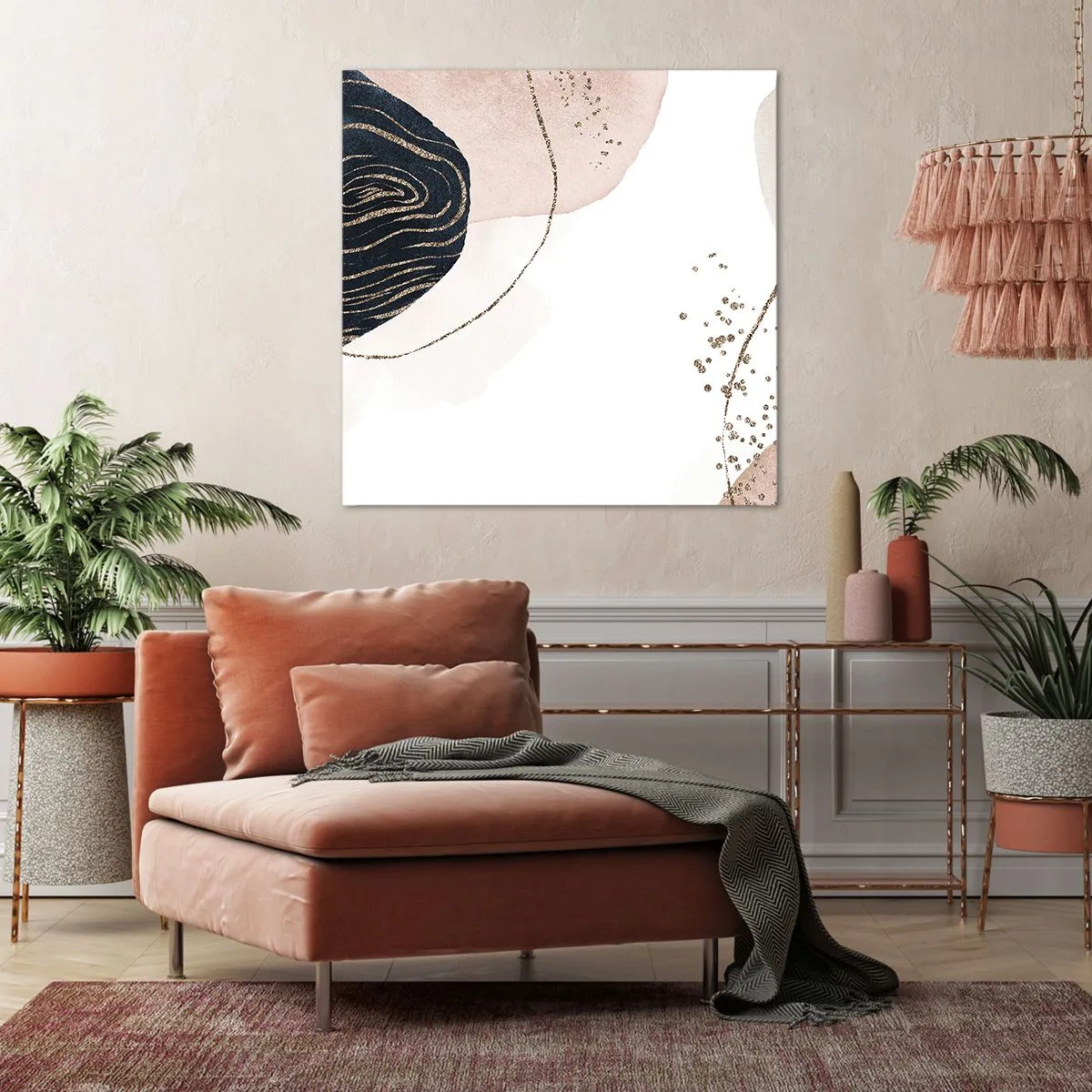 Bild auf Leinwand - Leinwandbild - Alles fließt - 40x40 cm