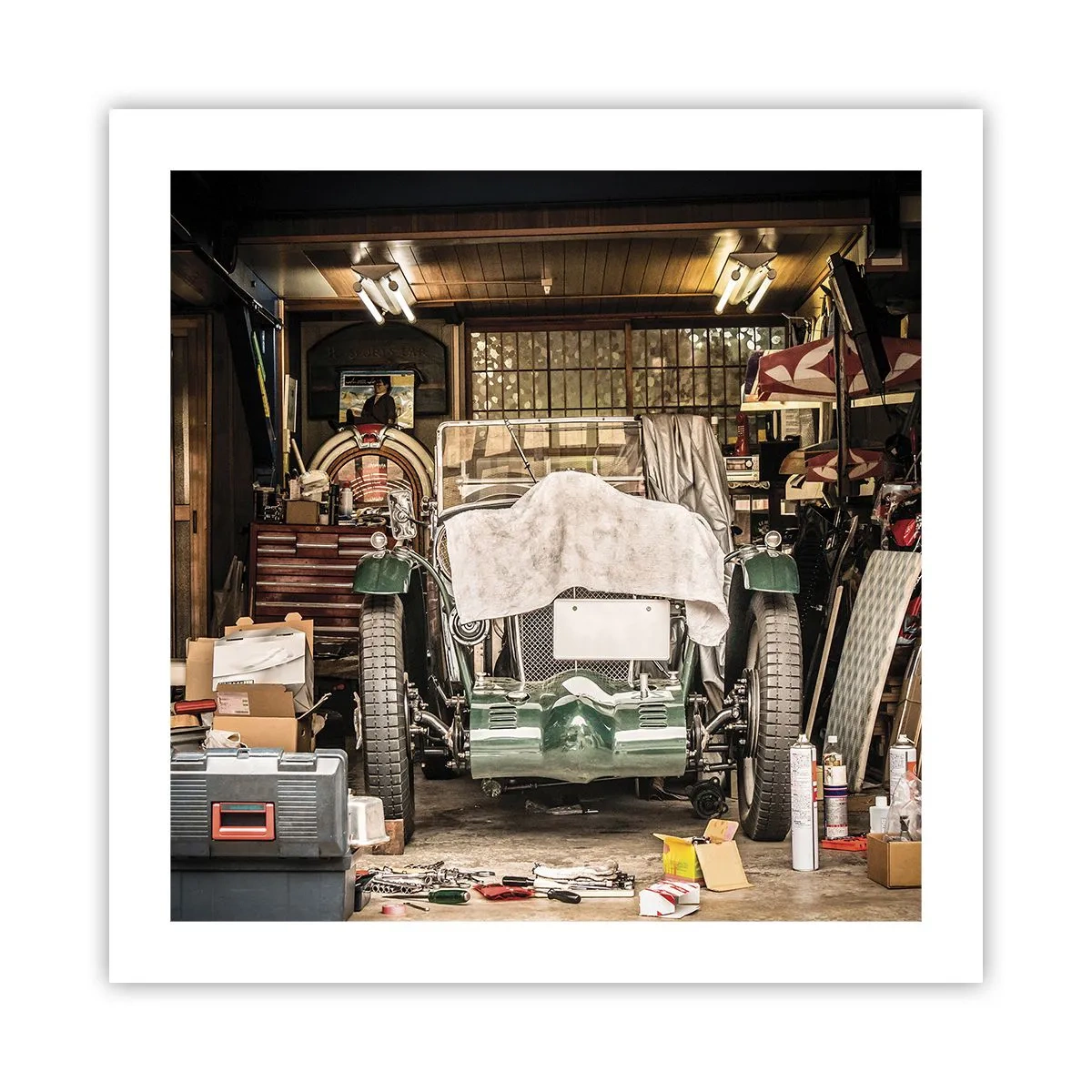 Poster - Zurück in die Vergangenheit - 50x50 cm