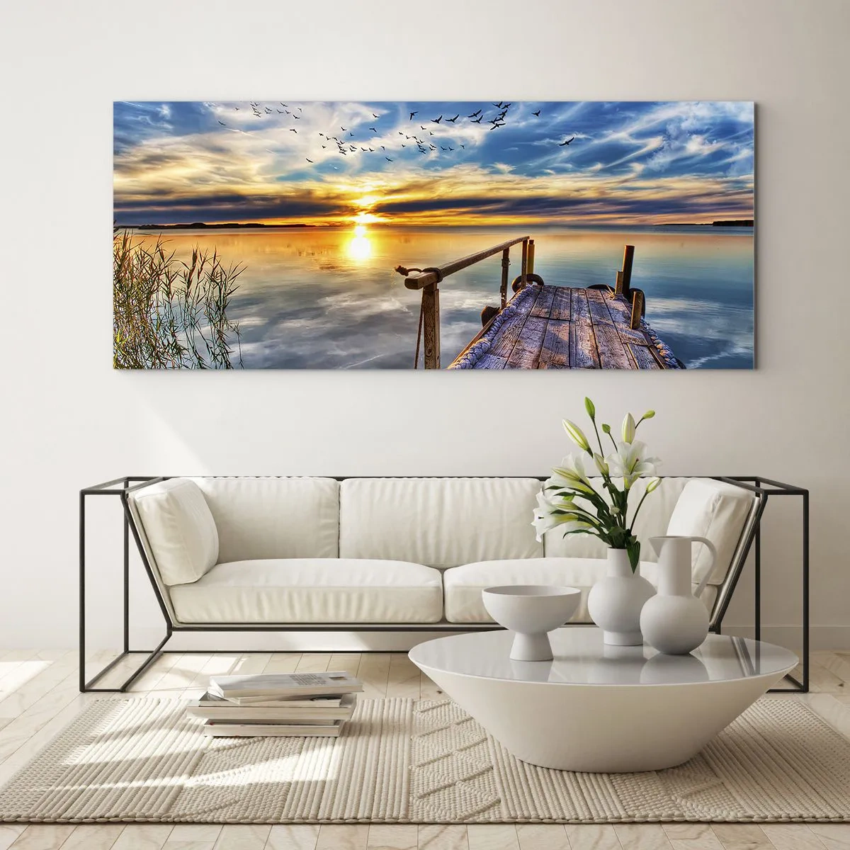 Glasbild - Bild auf glas - Der Wind geht zur Ruhe - 100x40 cm