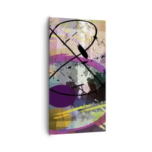 Bild auf Leinwand - Leinwandbild - Du kannst geradeaus oder umhergehen - 65x120 cm