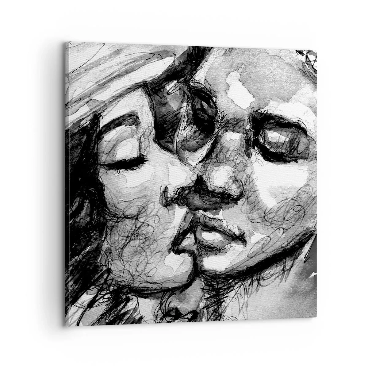 Bild auf Leinwand - Leinwandbild - Zärtlicher Moment - 60x60 cm