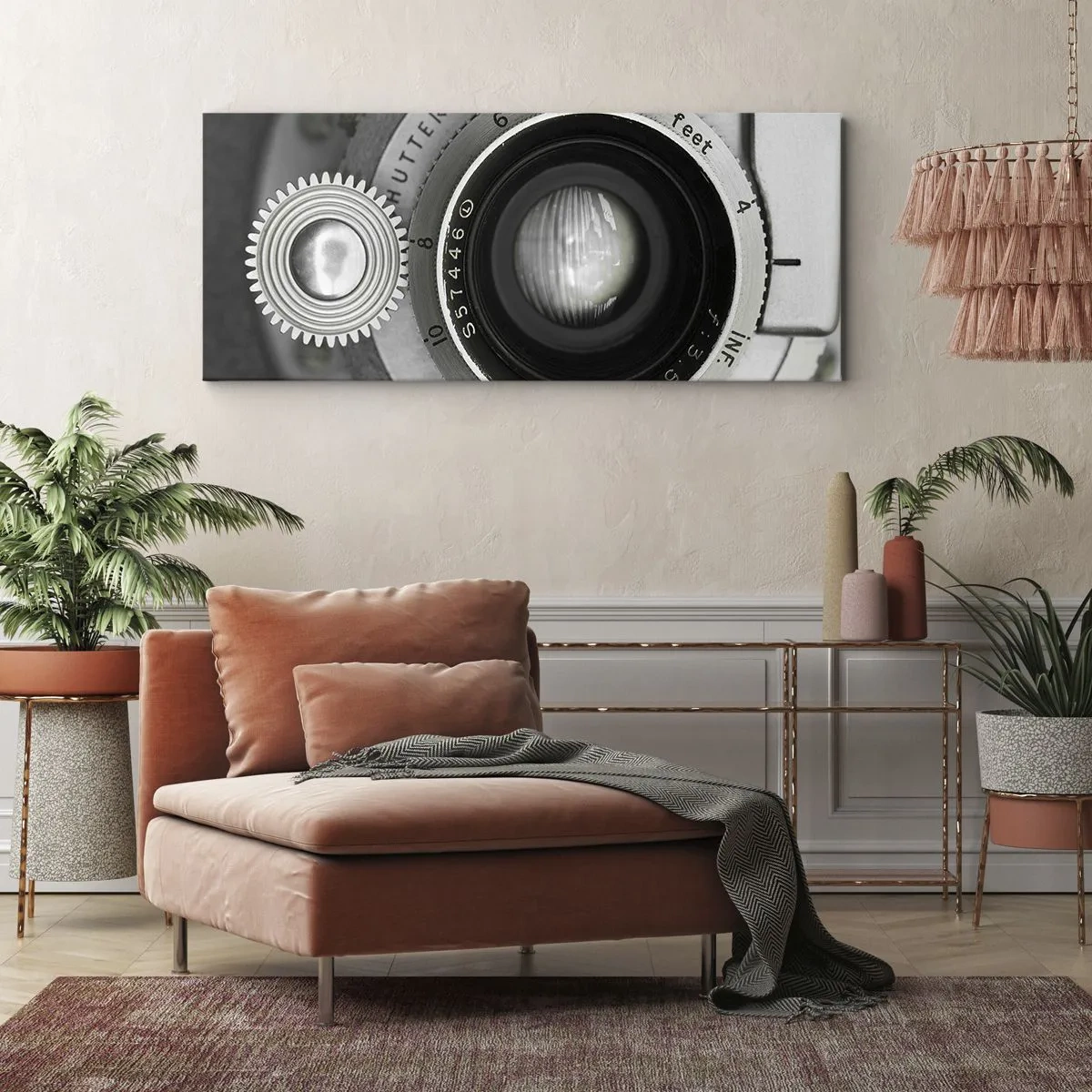 Bild auf Leinwand - Leinwandbild - Eine Story über Hollywood - 100x40 cm