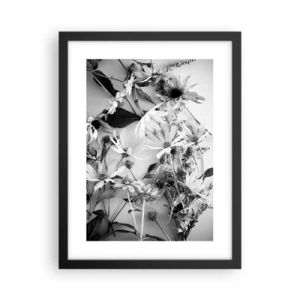 Poster in einem schwarzem Rahmen - Kein Blumenstrauß - 30x40 cm