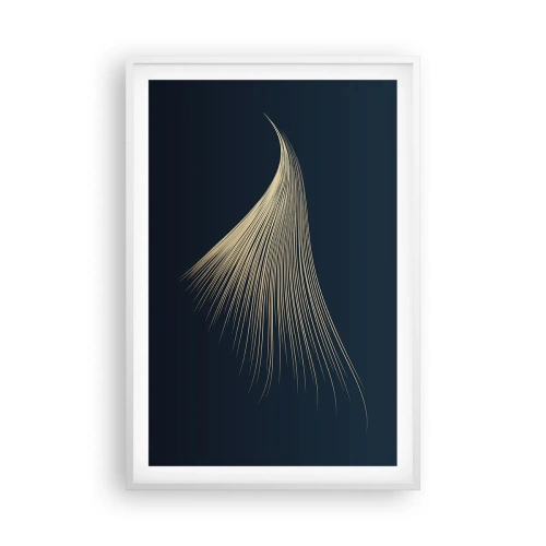 Poster in einem weißen Rahmen - Wie das Haar eines Engels - 61x91 cm