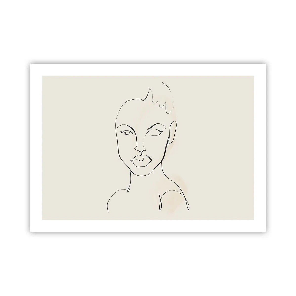 Poster - Umriss der Sinnlichkeit - 70x50 cm