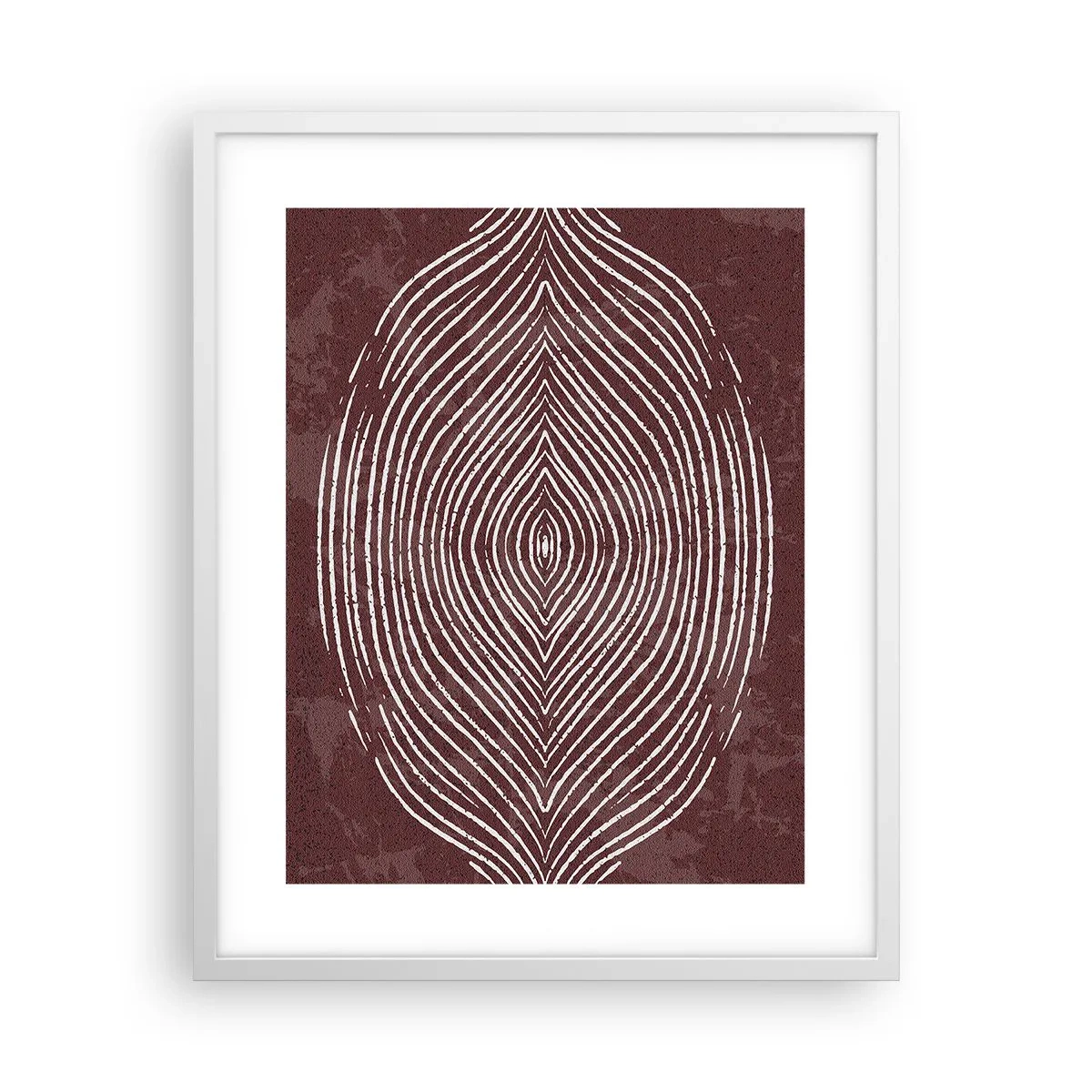 Poster in einem weißen Rahmen - Der Raum spricht - 40x50 cm