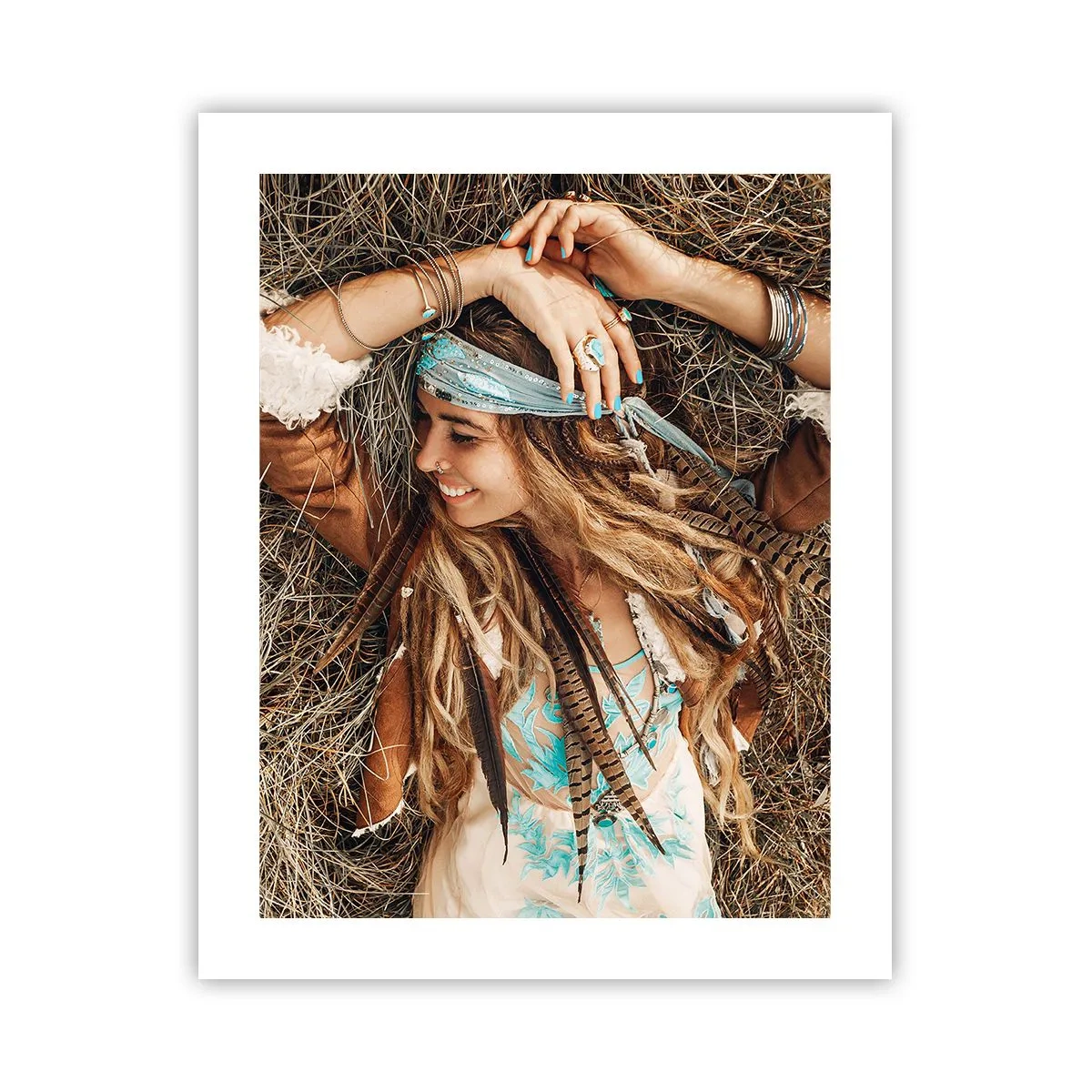 Poster - Auf dem Weg in den Sommer der Liebe - 40x50 cm