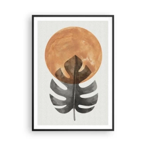 Poster in einem schwarzem Rahmen - Immer die Sonne - 70x100 cm