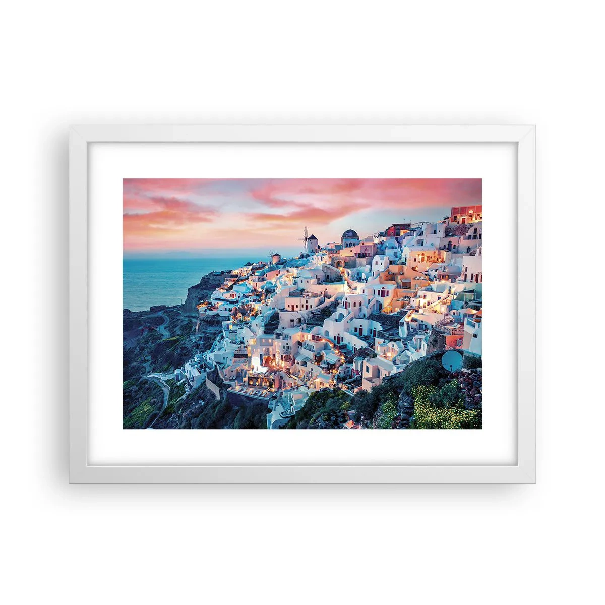 Poster in einem weißen Rahmen - Dein toller griechischer Urlaub - 40x30 cm