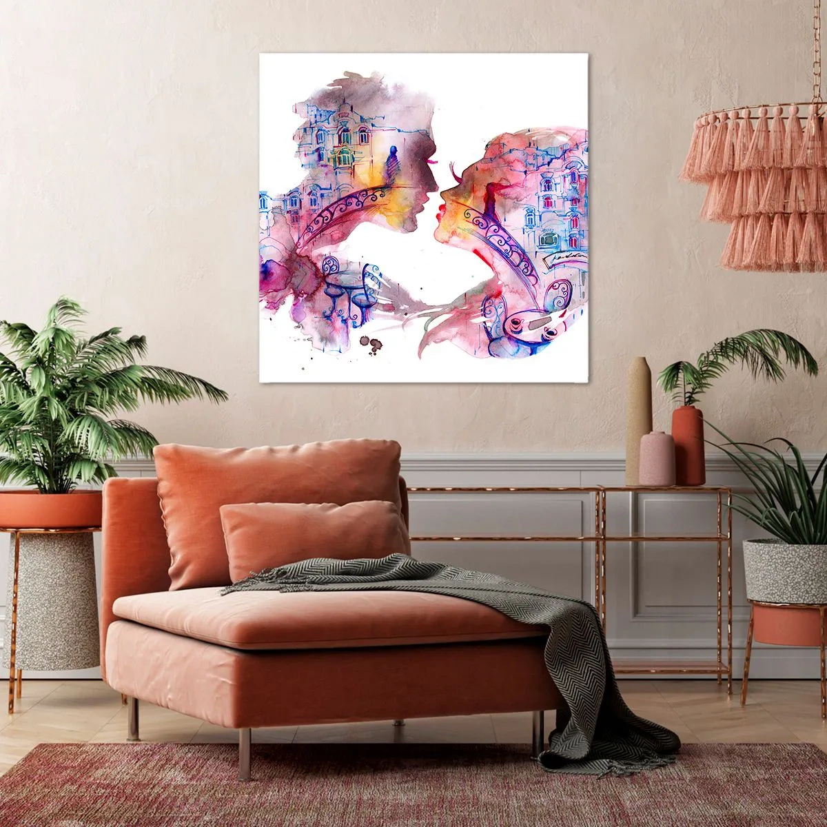 Bild auf Leinwand - Leinwandbild - Die geheime Seufzerbrücke - 40x40 cm