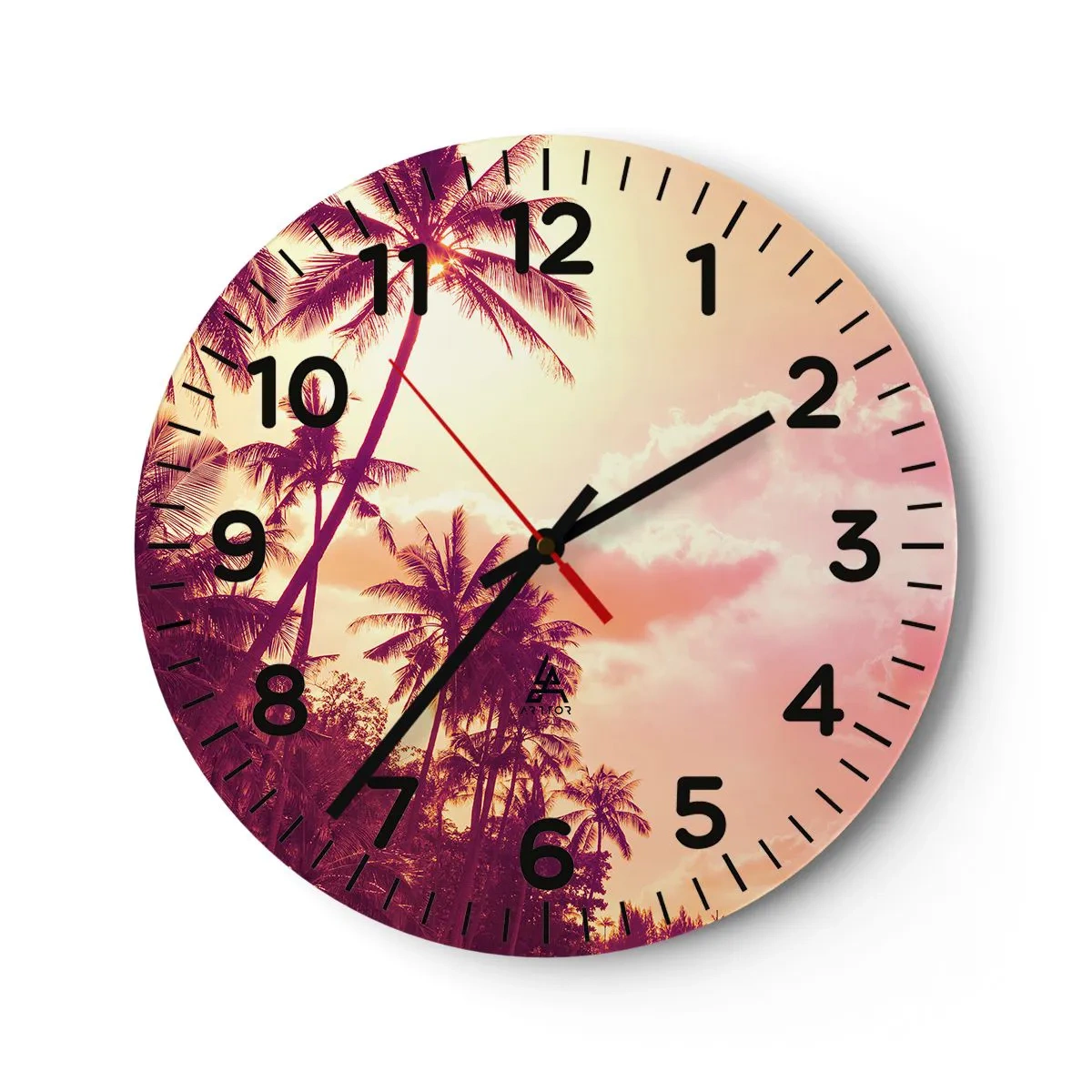 Wanduhr - Glasuhr - Du musst auswählen - 30x30 cm