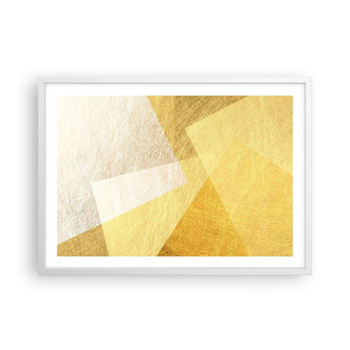 Poster in einem weißen Rahmen - Geometriewetter - 70x50 cm