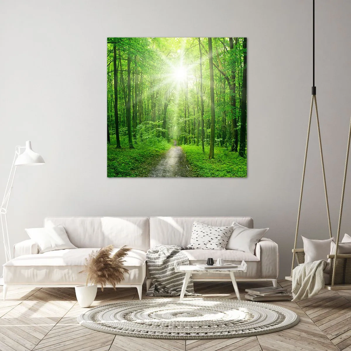 Bild auf Leinwand - Leinwandbild - Die grüne Kathedrale - 60x60 cm