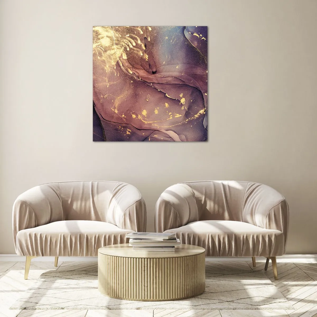 Glasbild - Bild auf glas - Materie und Geist - 30x30 cm