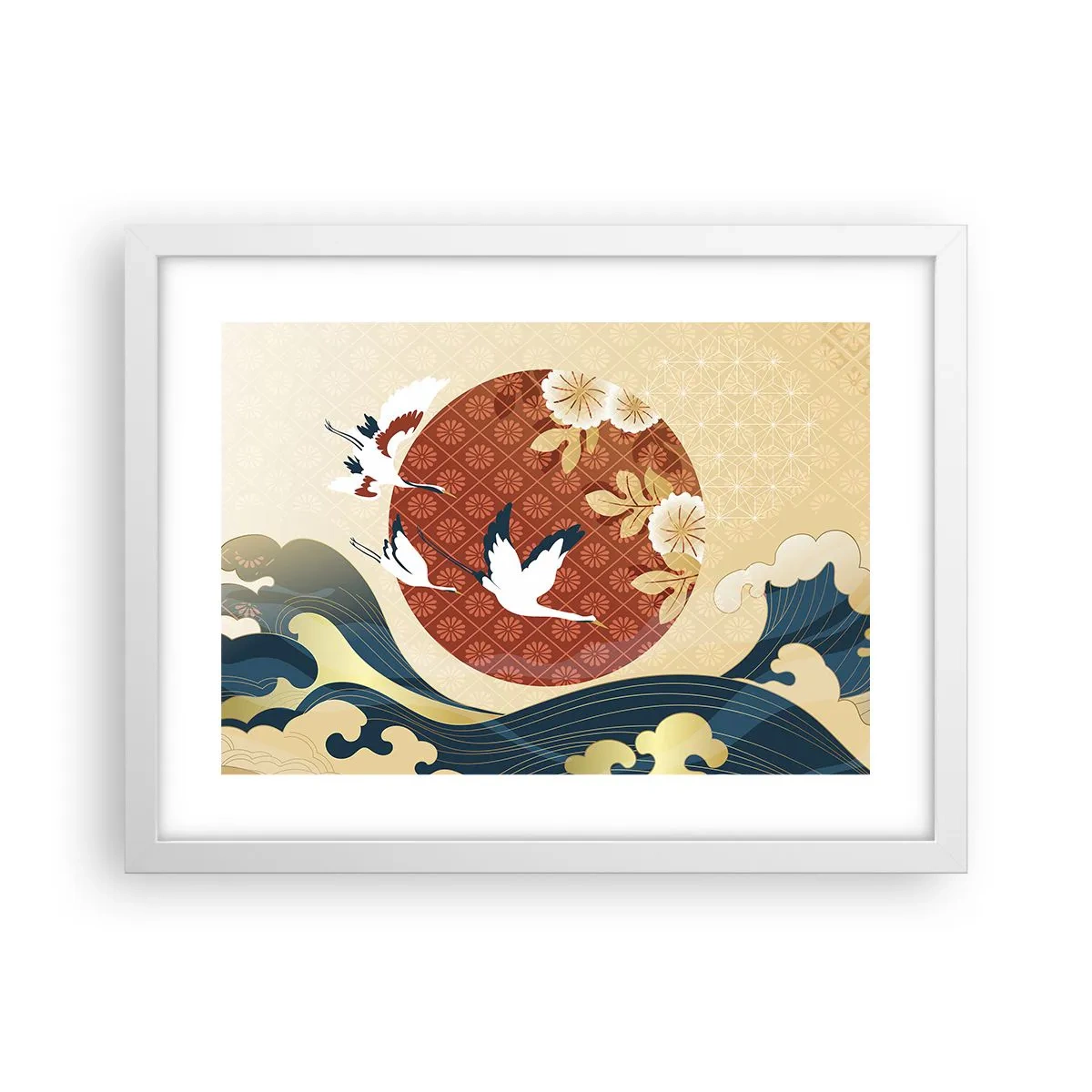Poster in einem weißen Rahmen - Japanisches Märchen - 40x30 cm