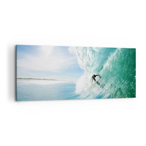 Bild auf Leinwand - Leinwandbild - Immer Top - 100x40 cm