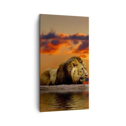 Bild auf Leinwand - Leinwandbild - König der Natur - 45x80 cm