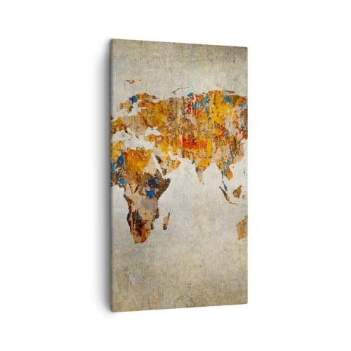 Bild auf Leinwand - Leinwandbild - Eine wirklich große Welt - 45x80 cm