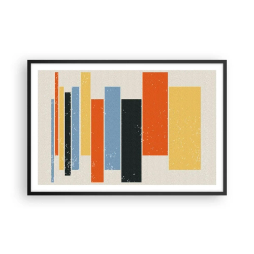 Poster in einem schwarzem Rahmen - Musiknotation - 91x61 cm